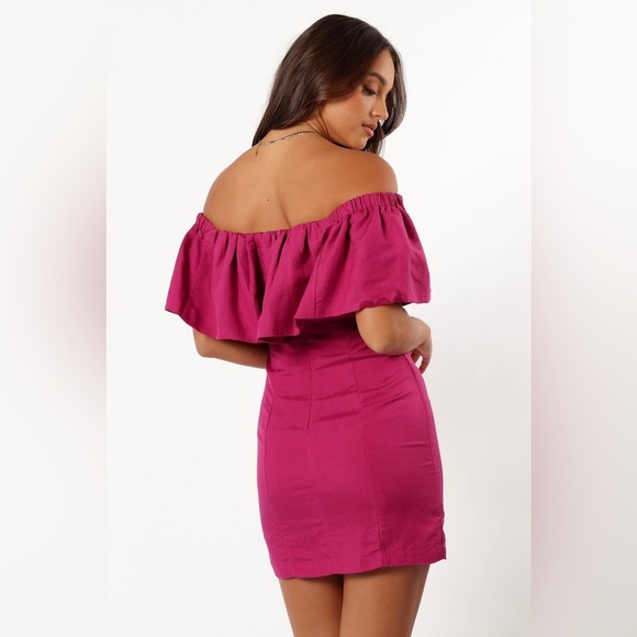 PETAL & PUP DORA MINI DRESS - BERRY LARGE B986 - Picture 4 of 7